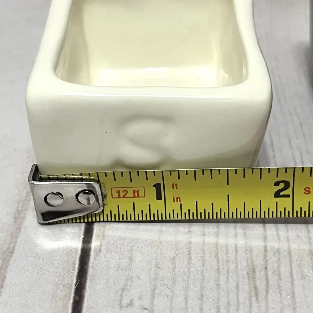 Pottery Barn Salt and Pepper Cellars Crocks with Tray Barbara Eigen
